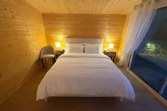 Independent chalet bedroom